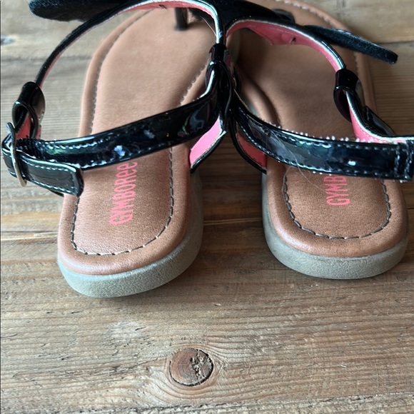 Gymboree Pink and Black Butterfly Flip Flops - Picture 4 of 4